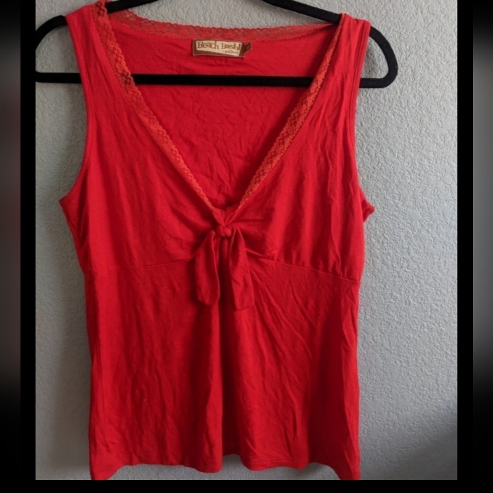 Vintage Retro 50s Red Top Blouse Rockabilly Pin Up Costume Cosplay Party Patriot